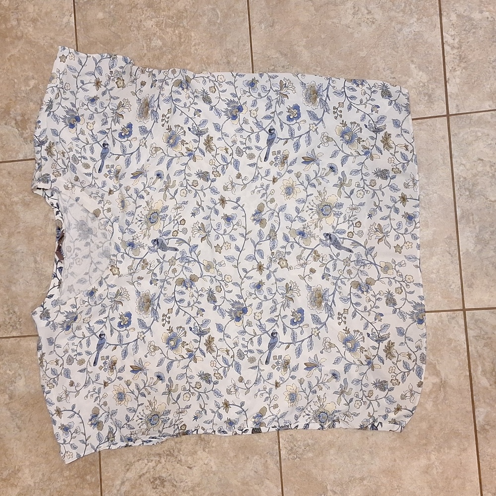 Loft Mixed Media Blouse